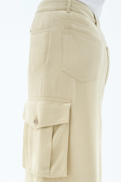 Shop Filippa K Re:sourced Crepe Cargo Skirt In Green