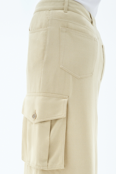 Filippa K Re:sourced Crepe Cargo Skirt In Green
