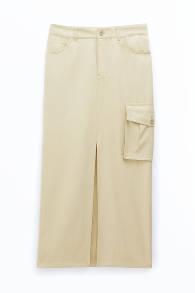 Filippa K Re:sourced Crepe Cargo Skirt In Green