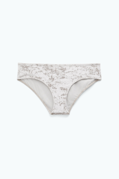 Shop Filippa K Velvet Hipster Swim Briefs In Beige