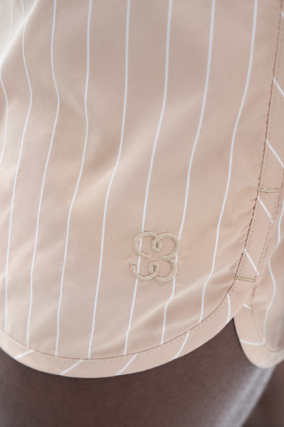Filippa K Striped Swim Shorts In Beige