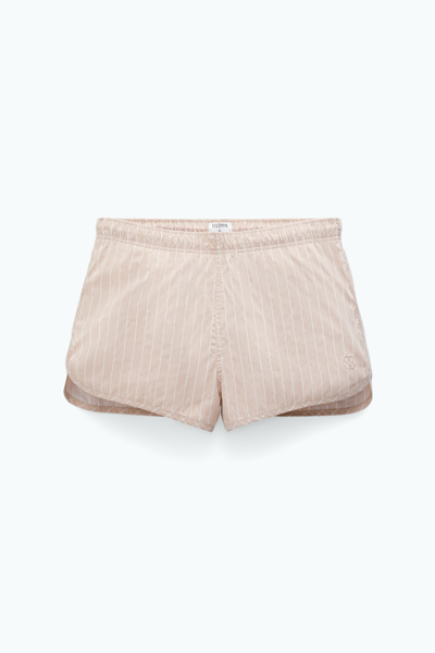 Filippa K Striped Swim Shorts In Beige