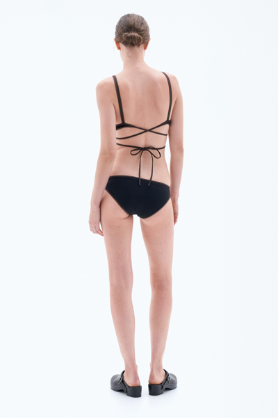 Filippa K Contrast Hipster Swim Brief In Black