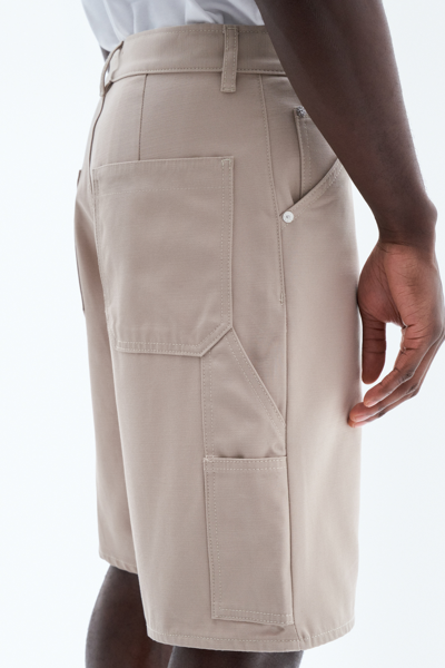 Shop Filippa K Workwear Shorts In Beige