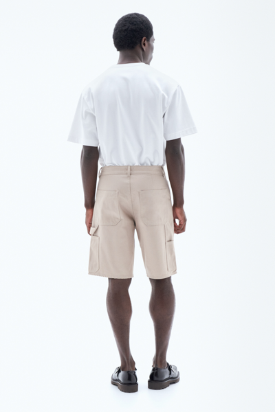 Shop Filippa K Workwear Shorts In Beige