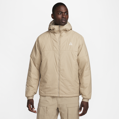 Shop Nike Men's  Acg Therma-fit Adv "rope De Dope" Full-zip Jacket In Brown