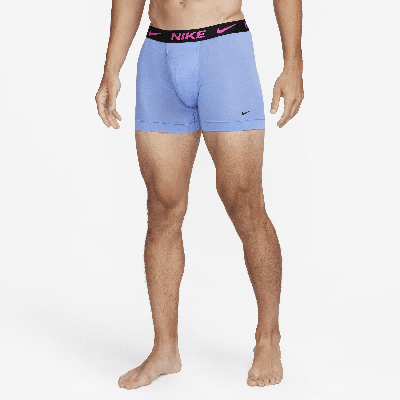 Shop Nike Men's Dri-fit Reluxe Boxer Briefs (2-pack) In Blue