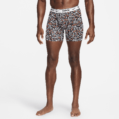 Shop Nike Men's Dri-fit Essential Cotton Stretch Boxer Briefs (3-pack) In Multicolor