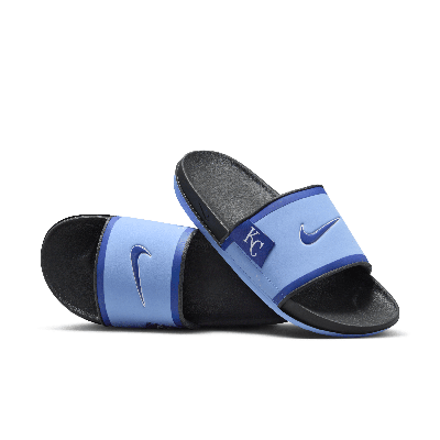 Shop Nike Men's Offcourt (kansas City Royals) Offcourt Slides In Blue