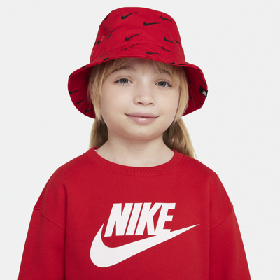 Shop Nike Little Kids' Bucket Hat In Red