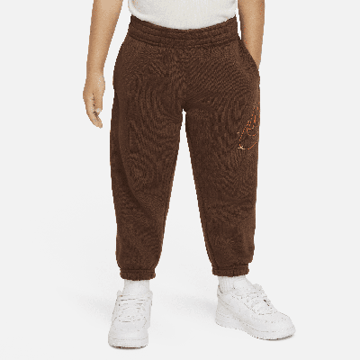 Shop Nike Sportswear Shine Fleece Pants Toddler Pants In Brown