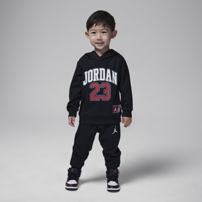 Shop Jordan Jersey Pack Pullover Set Toddler 2-piece Hoodie Set In Black