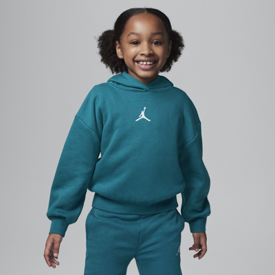 Shop Jordan Icon Play Pullover Hoodie Little Kids Hoodie In Green