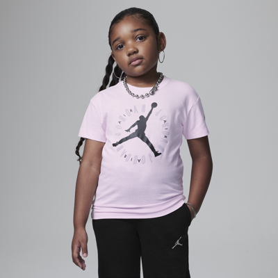 Shop Jordan Soft Touch Tee Little Kids T-shirt In Pink