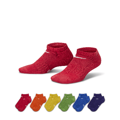 Shop Nike Dri-fit Little Kids' No-show Socks (6 Pairs) In Multicolor