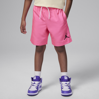 Shop Jordan Jumpman Little Kids' Woven Play Shorts In Pink