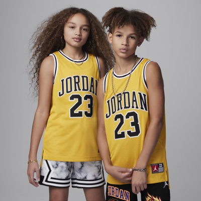 Shop Jordan Big Kids' 23 Jersey In Yellow