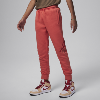 Shop Jordan Mj Baseline Fleece Pants Big Kids Pants In Red