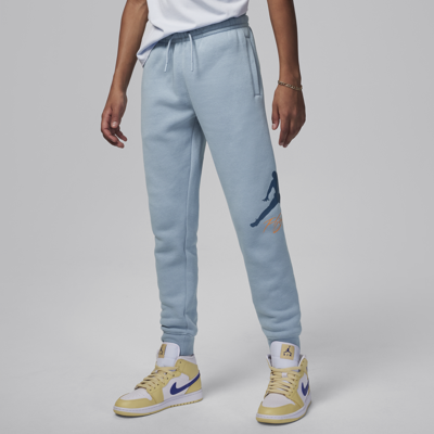 Shop Jordan Mj Baseline Fleece Pants Big Kids Pants In Blue