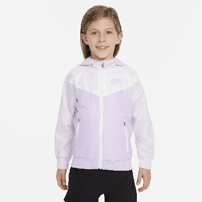 Shop Nike Little Kids' Windrunner Jacket In Purple