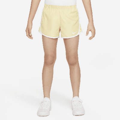 Shop Nike Dri-fit Tempo Little Kids' Shorts In Yellow