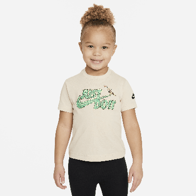 Shop Nike Toddler Oversized Graphic T-shirt In Brown
