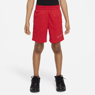 Shop Nike Dri-fit Academy Little Kids' Shorts In Red