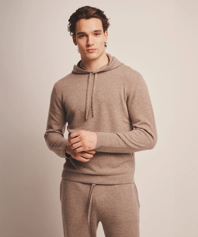 Shop Naadam Off-duty Cashmere Hoodie In Timber