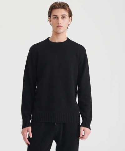 Shop Naadam Luxe Cashmere Crewneck Sweater In Black
