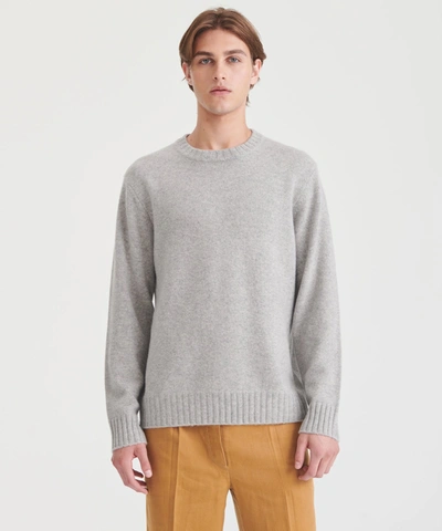 Shop Naadam Luxe Cashmere Crewneck Sweater In Cement