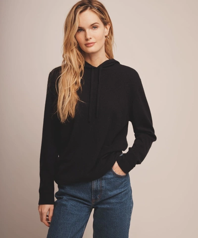 Shop Naadam Off-duty Cashmere Hoodie In Navy