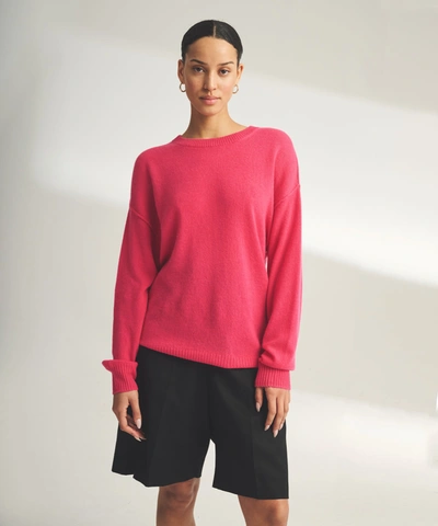 NAADAM LIGHTWEIGHT REVERSIBLE CASHMERE CREWNECK SWEATER 