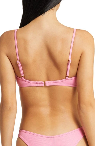 Shop L*space Helena Bikini Top In Guava