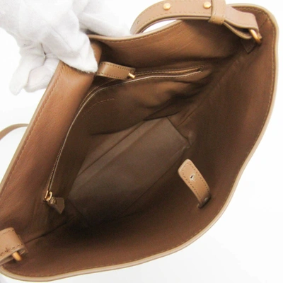 Shop Bottega Veneta Brown Leather Shopper Bag ()