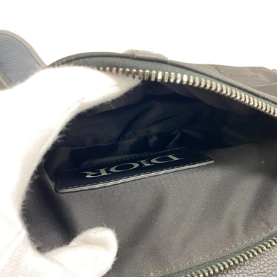 Shop Dior Saddle Black Canvas Shoulder Bag ()