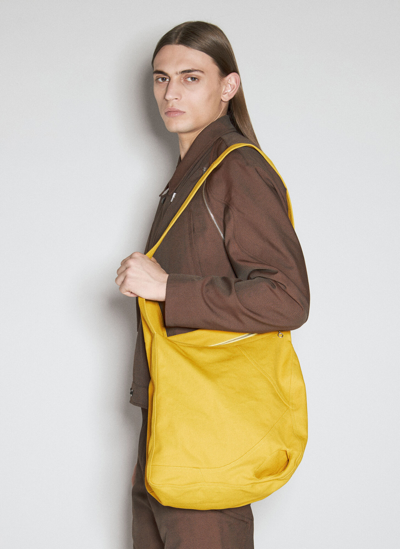 Shop Kiko Kostadinov Deultum Crossbody Bag In Yellow