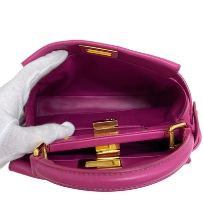 Shop Fendi Pink Leather Shoulder Bag ()
