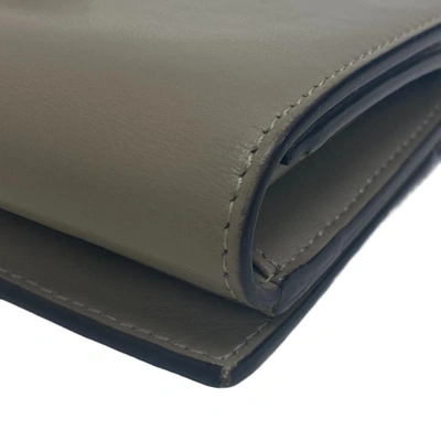 Shop Fendi Grey Leather Wallet  ()