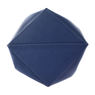 Shop Hermes Hermès Licol Blue Leather Shoulder Bag ()