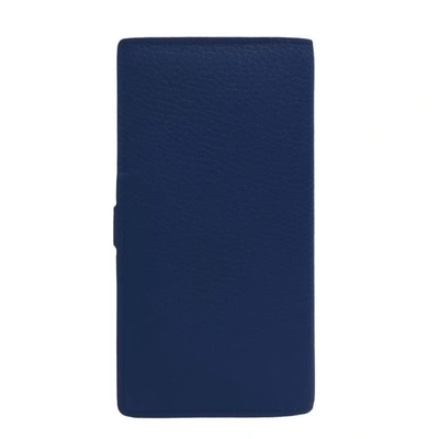 Pre-owned Louis Vuitton Capucines Blue Leather Wallet  ()