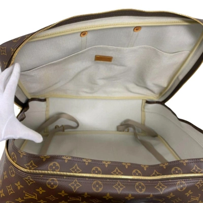 Pre-owned Louis Vuitton Sirius Brown Leather Travel Bag ()