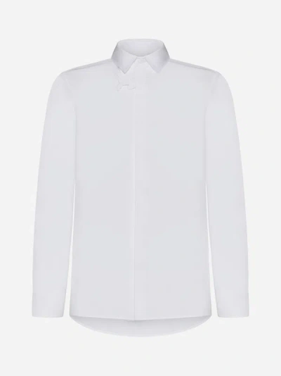 Shop Valentino Cotton Shirt In White