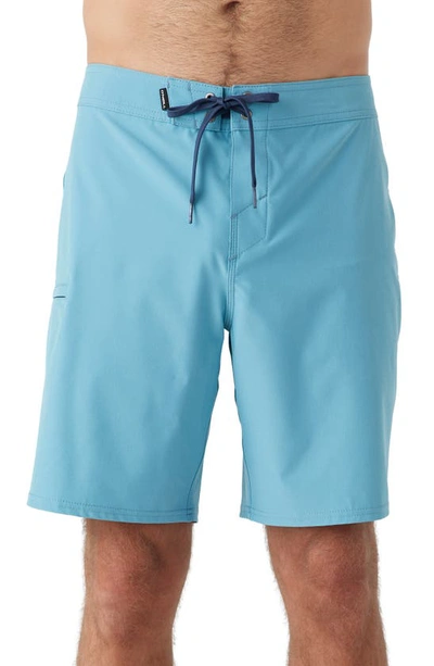 Shop O'neill Hyperfreak Heat Board Shorts In Blue Fade