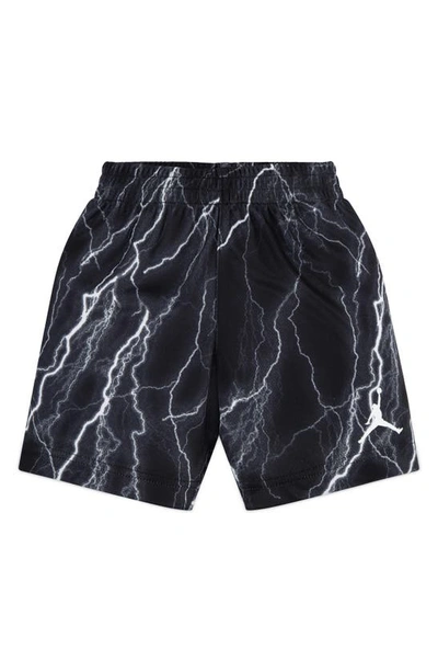 Shop Jordan Kids' Sport Graphic T-shirt & Sweat Shorts Set In Black