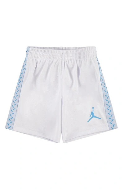 Shop Jordan Kids' Flight Graphic T-shirt & Mesh Shorts Set In White