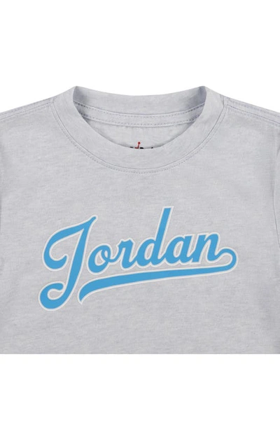 Shop Jordan Kids' Flight Graphic T-shirt & Mesh Shorts Set In White