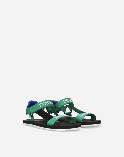 Dolce & Gabbana Gros-grain Sandals In Multicolor
