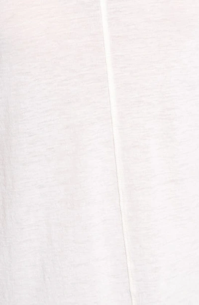 Shop Ag The Jade Cotton & Cashmere Tee In Powder White