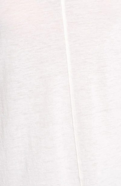 Ag The Jade Cotton & Cashmere Tee In Powder White