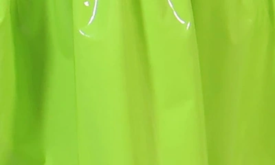 Shop Peek Aren't You Curious Kids' Bow Detail Faux Leather Dress In Lime